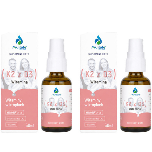 ALINESS - Avitale Witamina K2 z D3 - 2x 30ml