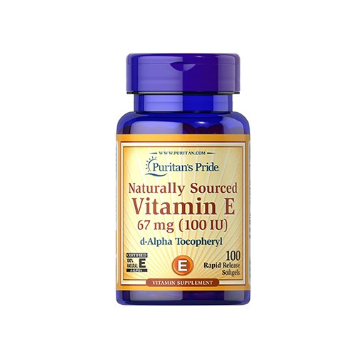 Puritan's Pride Vitamin E 67mg d-AT (100IU) - 100softgels - Witamina E
