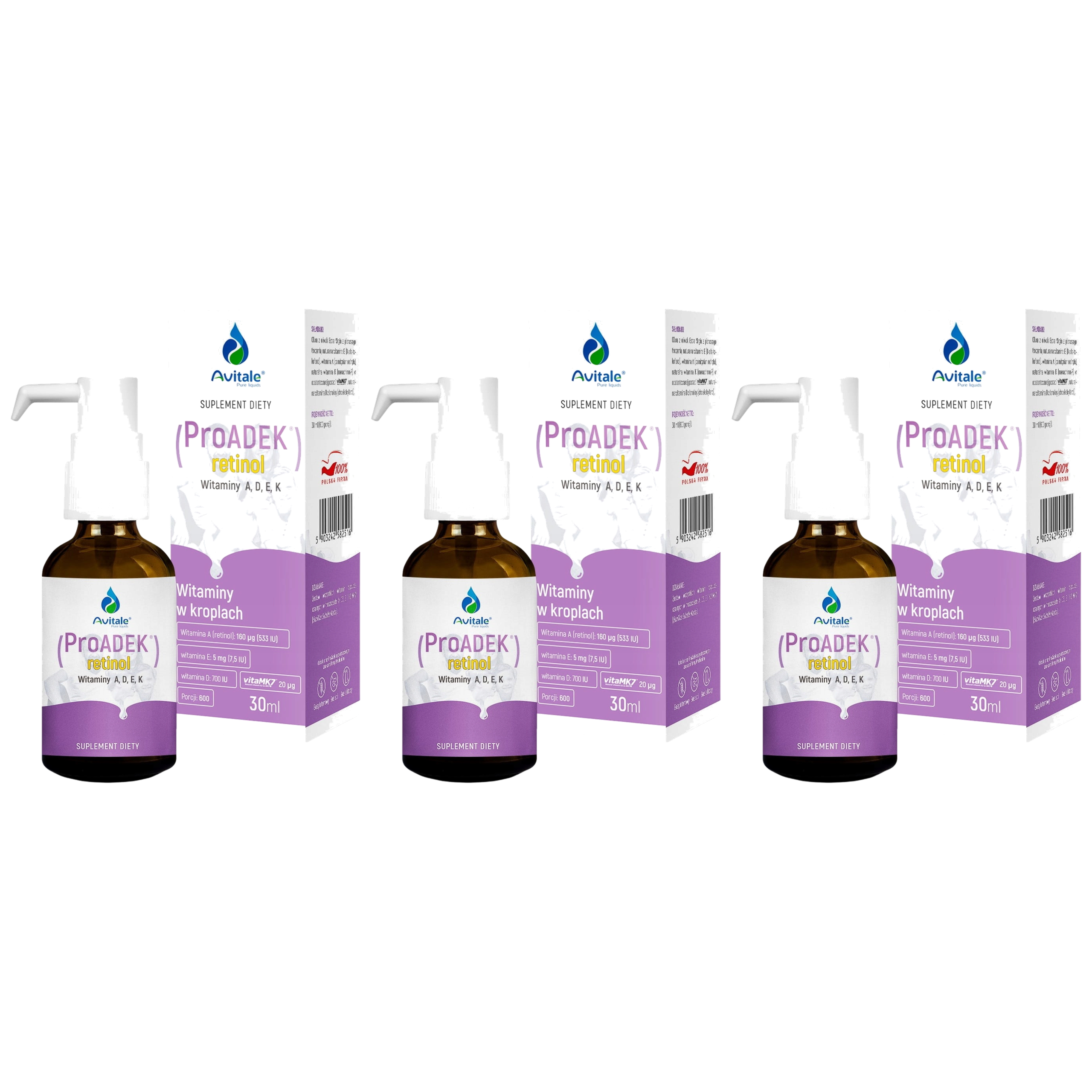 ALINESS - Avitale Pro ADEK Retinol - 3x 30ml