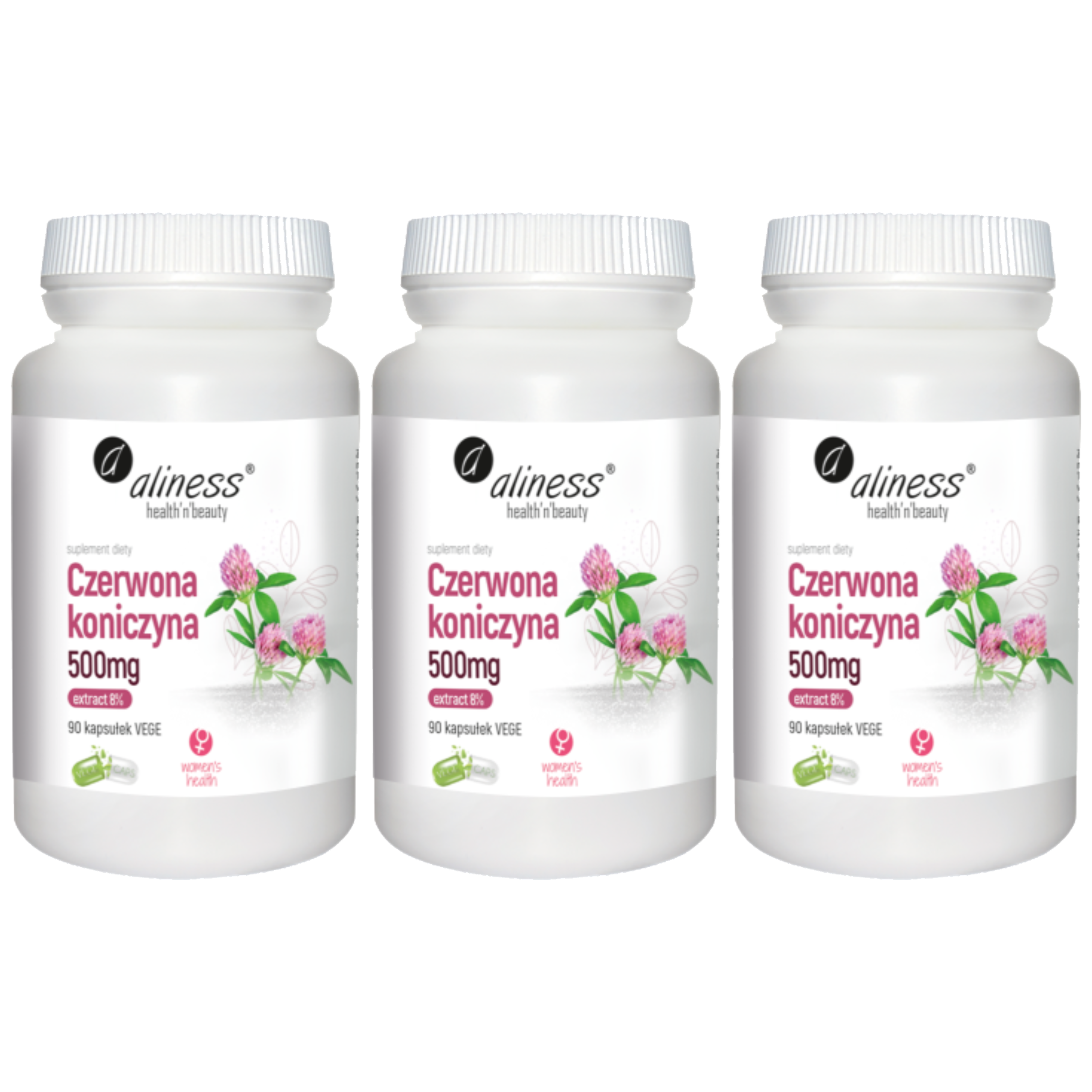 ALINESS - Czerwona Koniczyna 500mg - 3x 90vcaps.