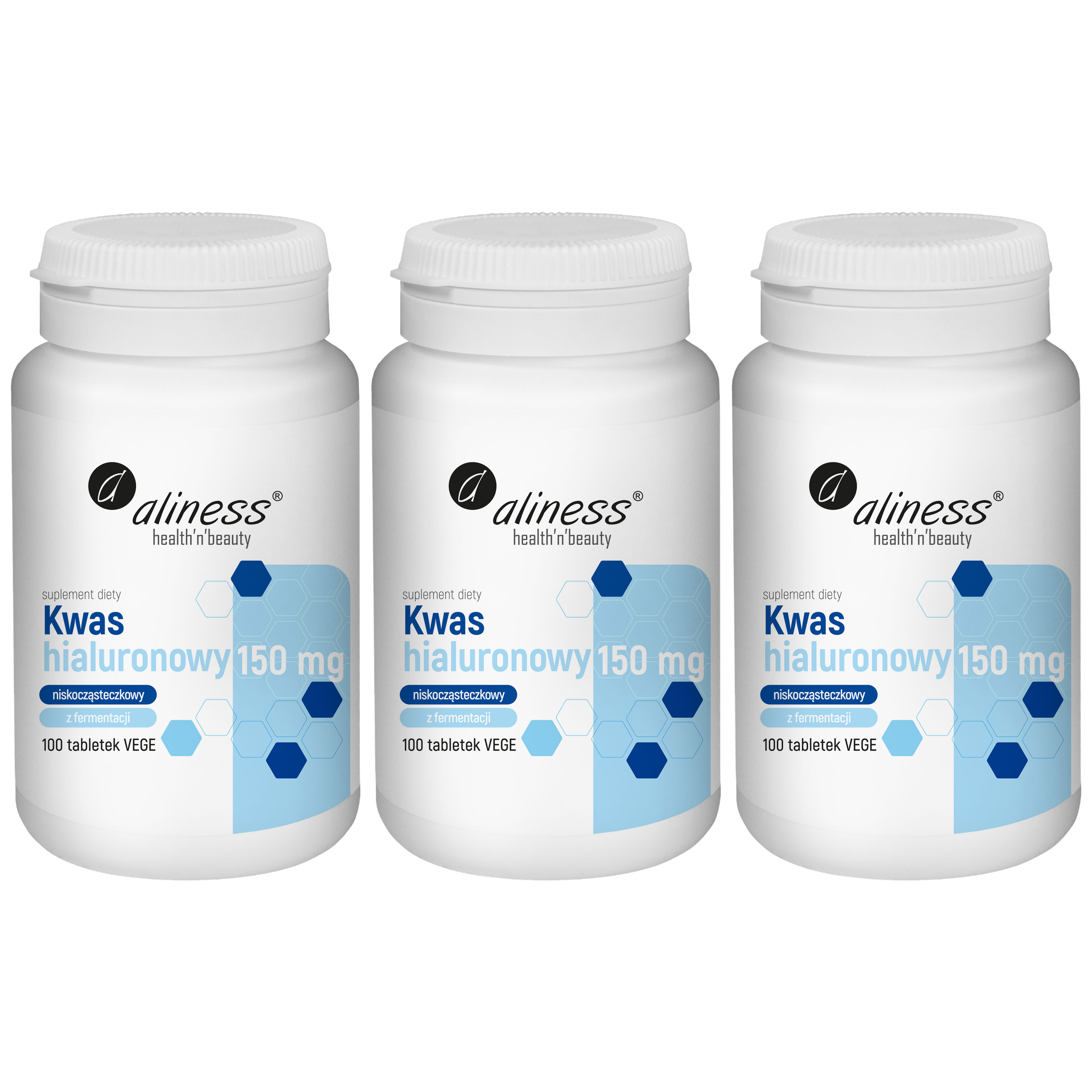 ALINESS - Kwas Hialuronowy 150mg - 100vtabs. x3