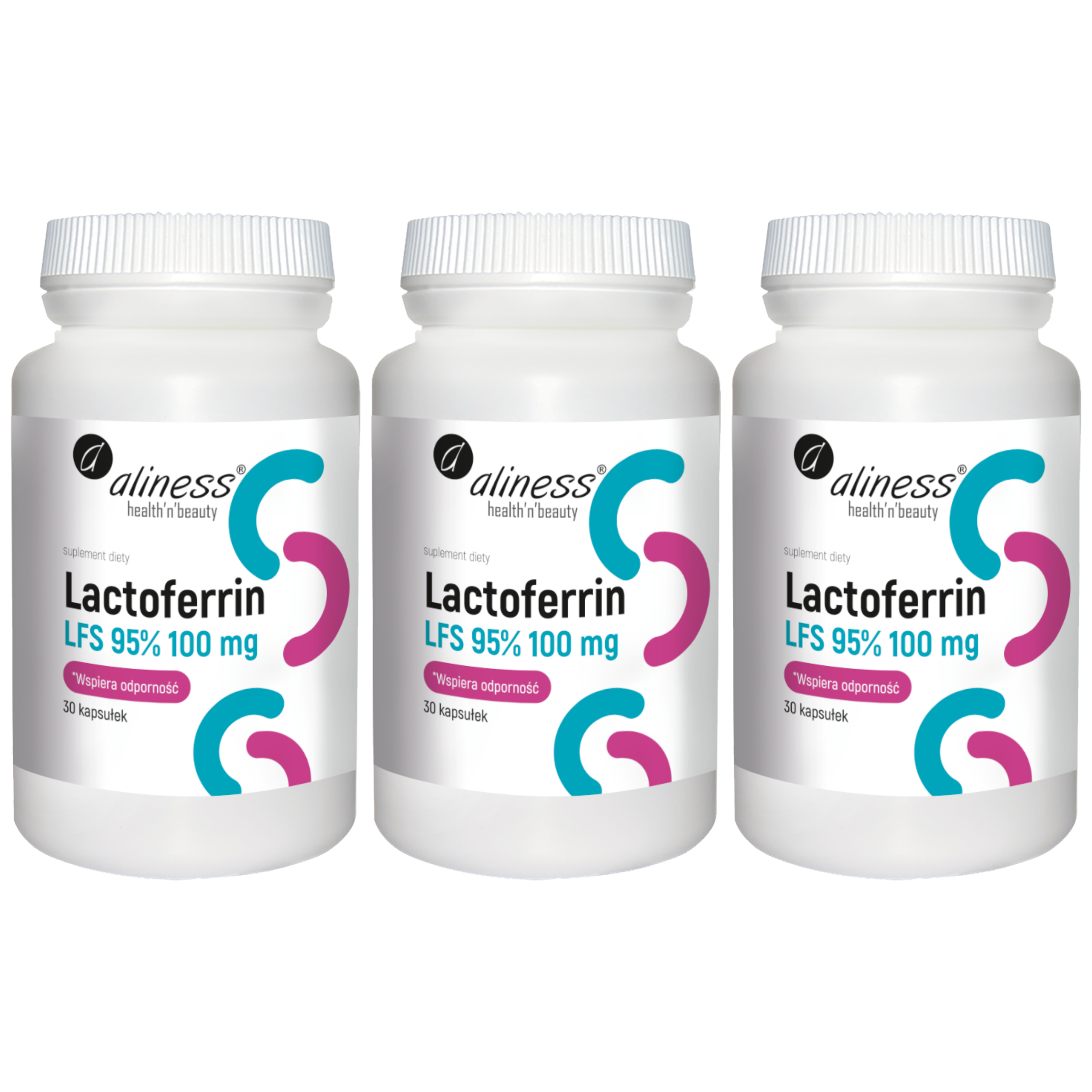 ALINESS - Lactoferrin LFS95% 100mg - 3x 30caps.