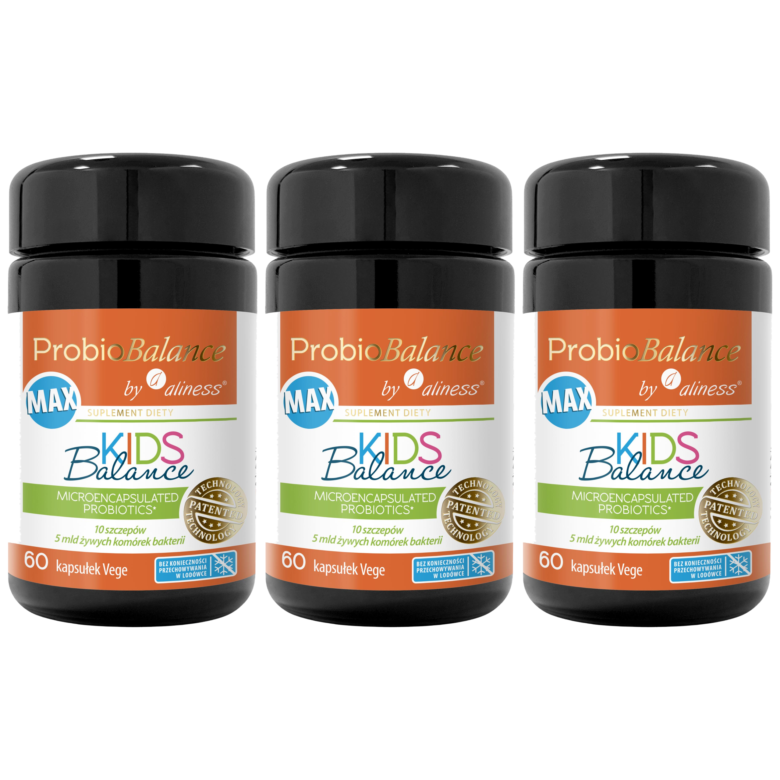 ALINESS - ProbioBALANCE Max Kids Balance 5 mld - 60vege caps. x3