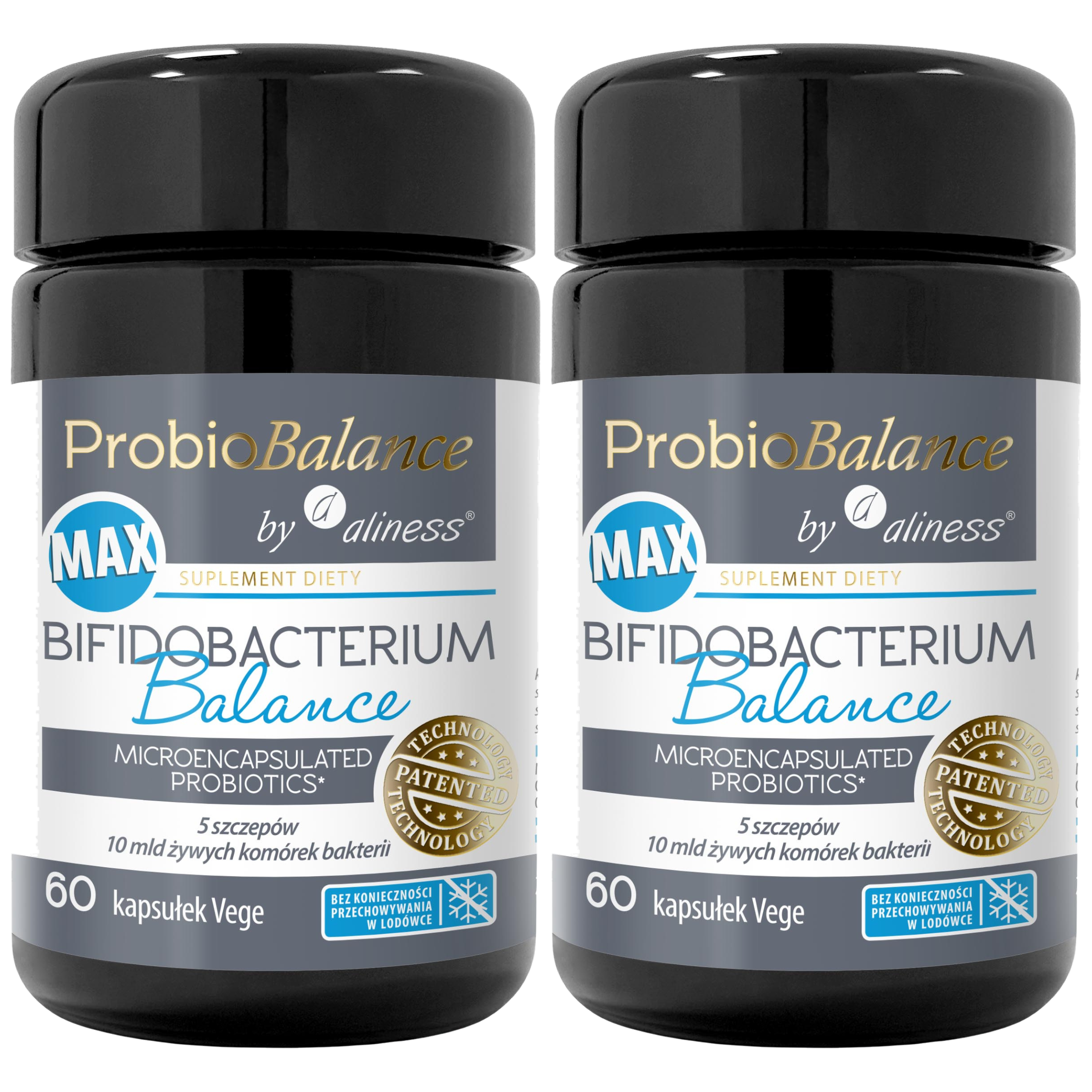 ALINESS - ProbioBALANCE Max Bifidobacterium 10mld - 60vcaps. x2