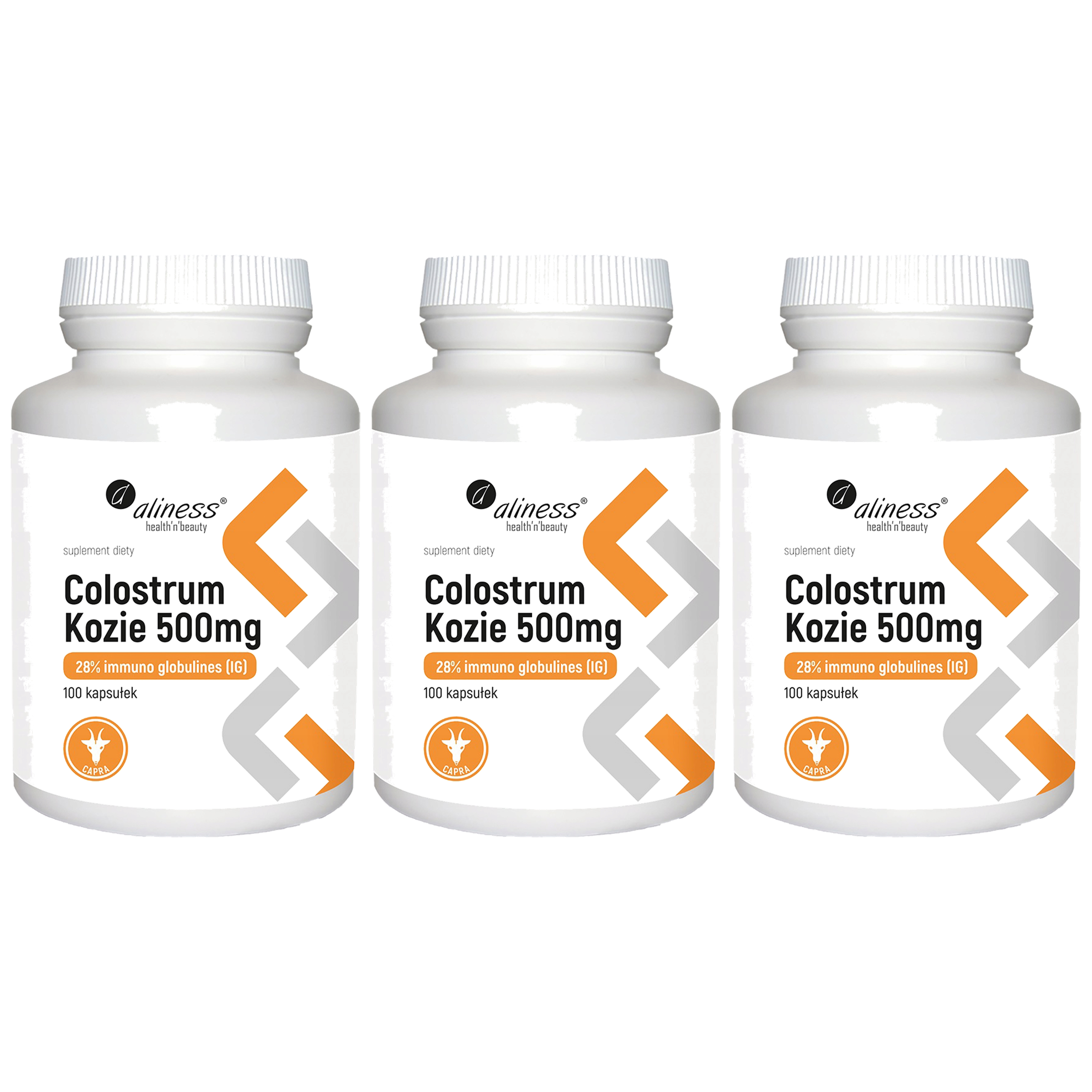 Aliness Colostrum Kozie 500mg - 3x 100caps.