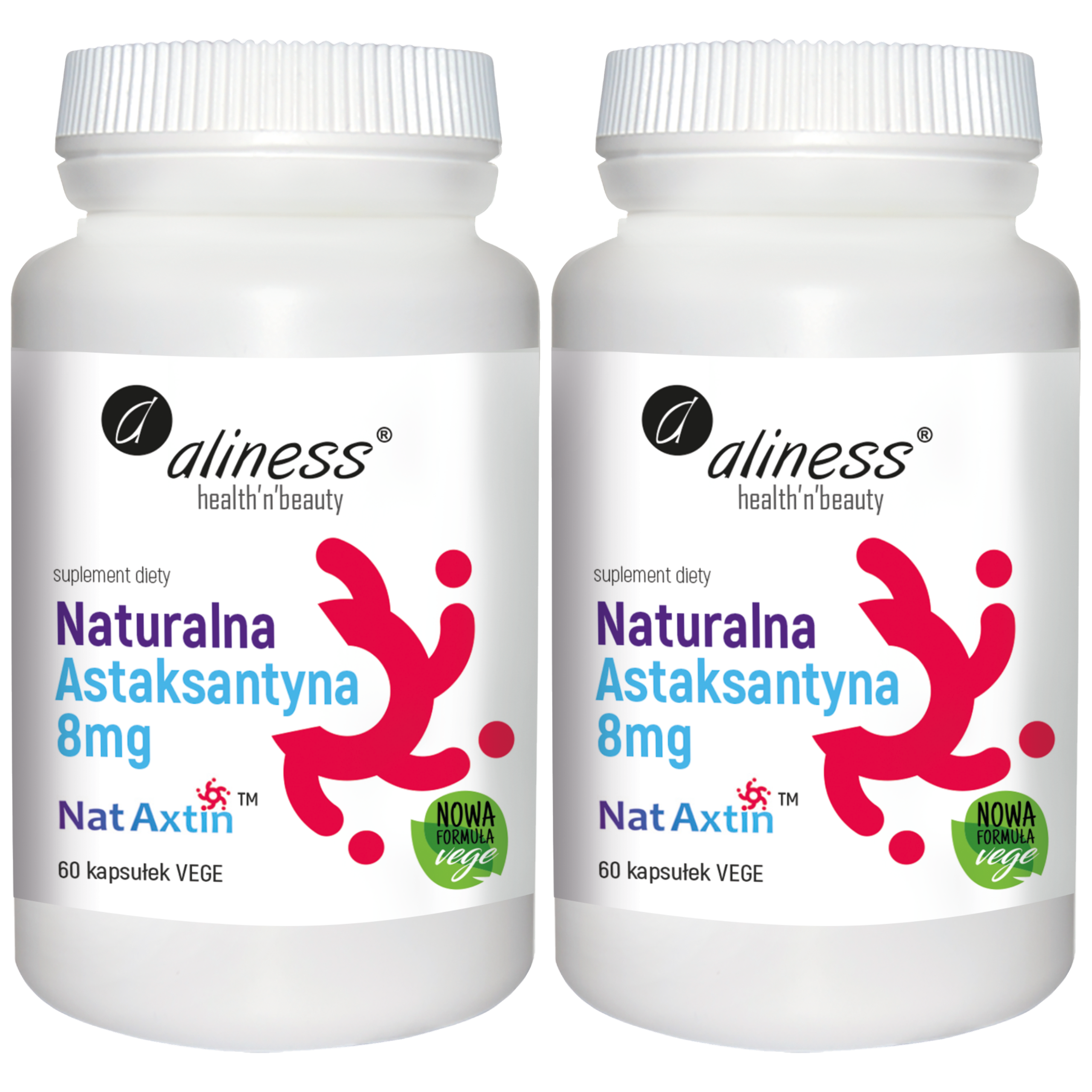 ALINESS - Naturalna Astaksantyna 8mg - 2x 60vcaps.