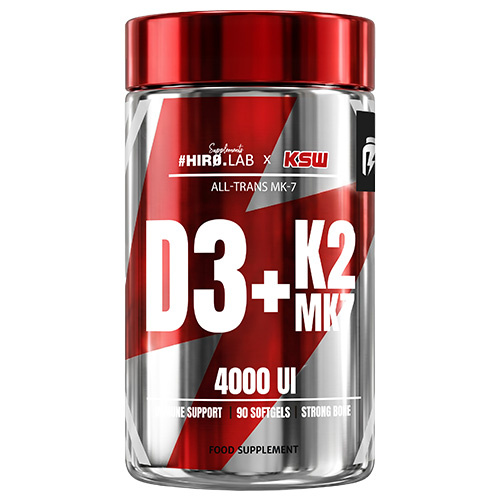 HIRO.LAB x KSW - Vitamin D3 4000IU + K2 KM-7 - 90 softgels.