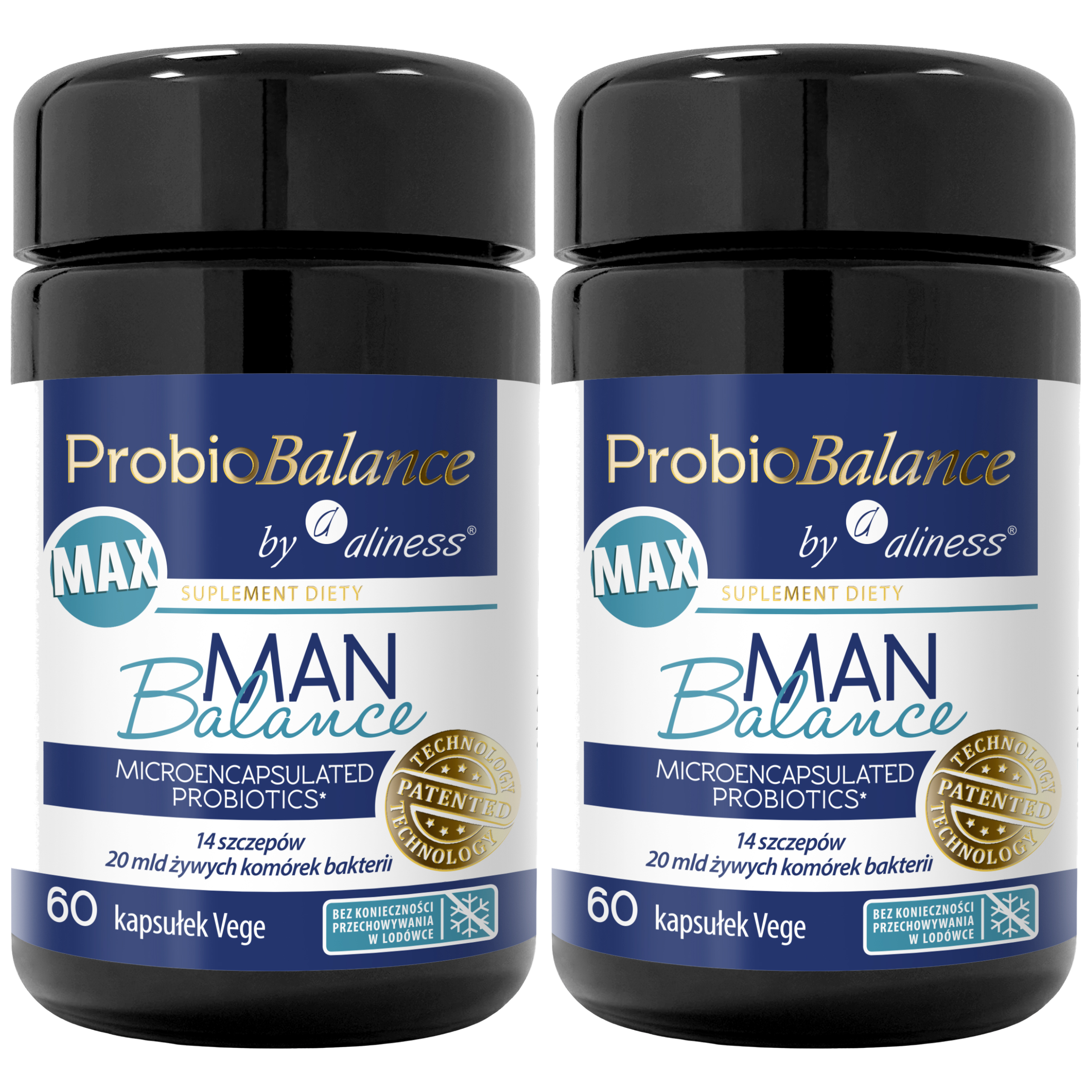 ALINESS - ProbioBalance Max Man Balance 20 mld. - 2x 60vcaps.