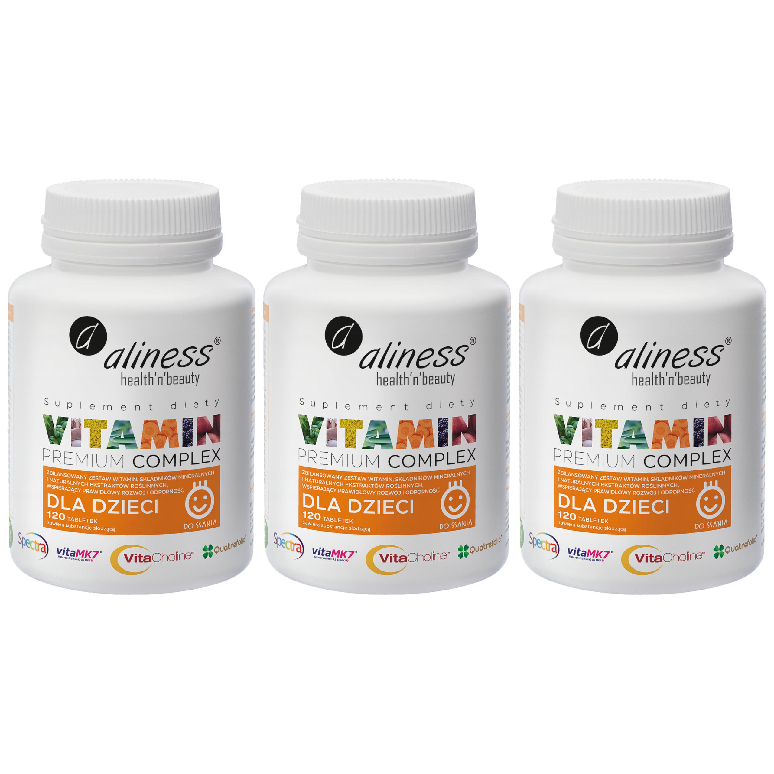 ALINESS - Vitamin Complex dla dzieci - 3x 120tabs.