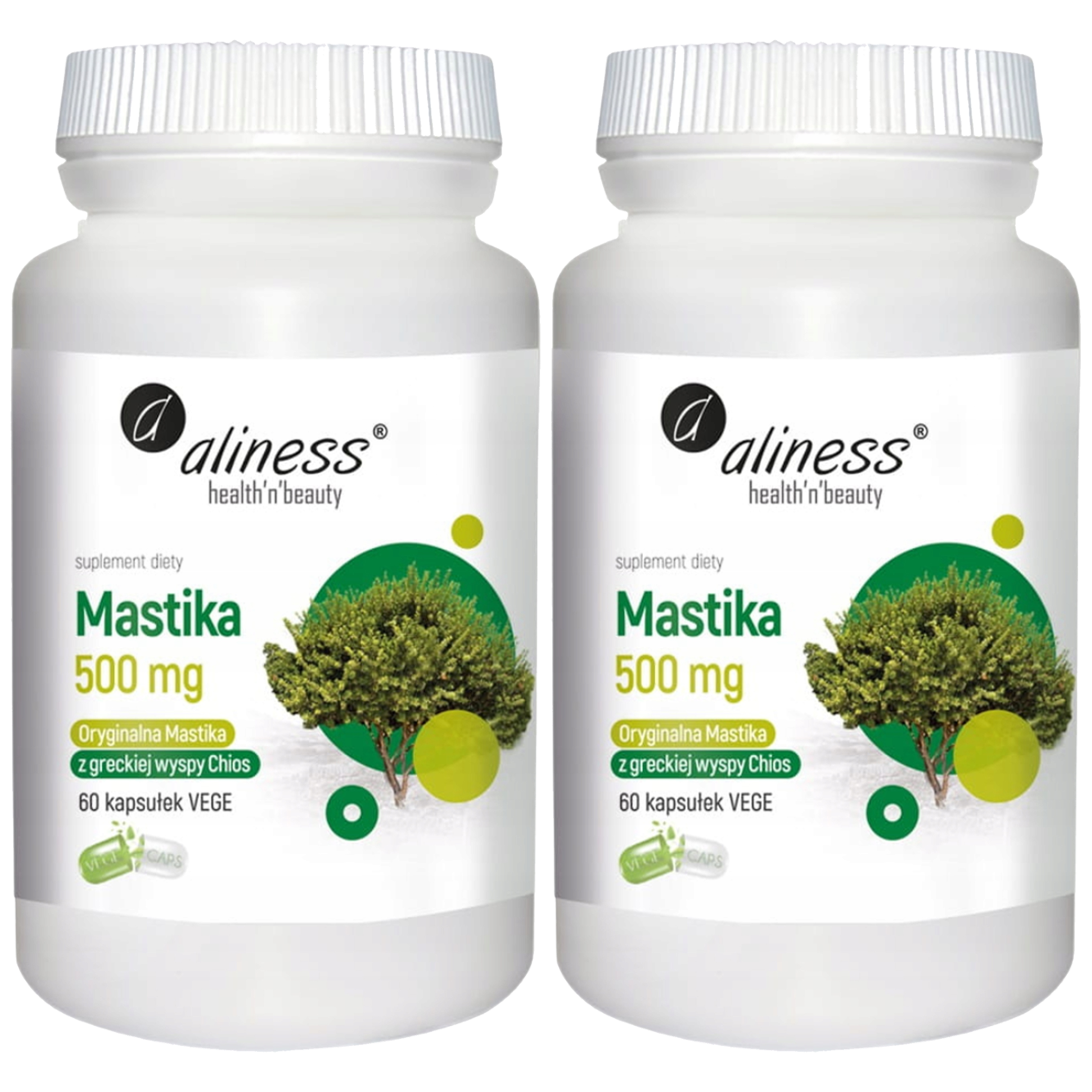 Aliness Mastika 500mg - 2x 60vcaps.
