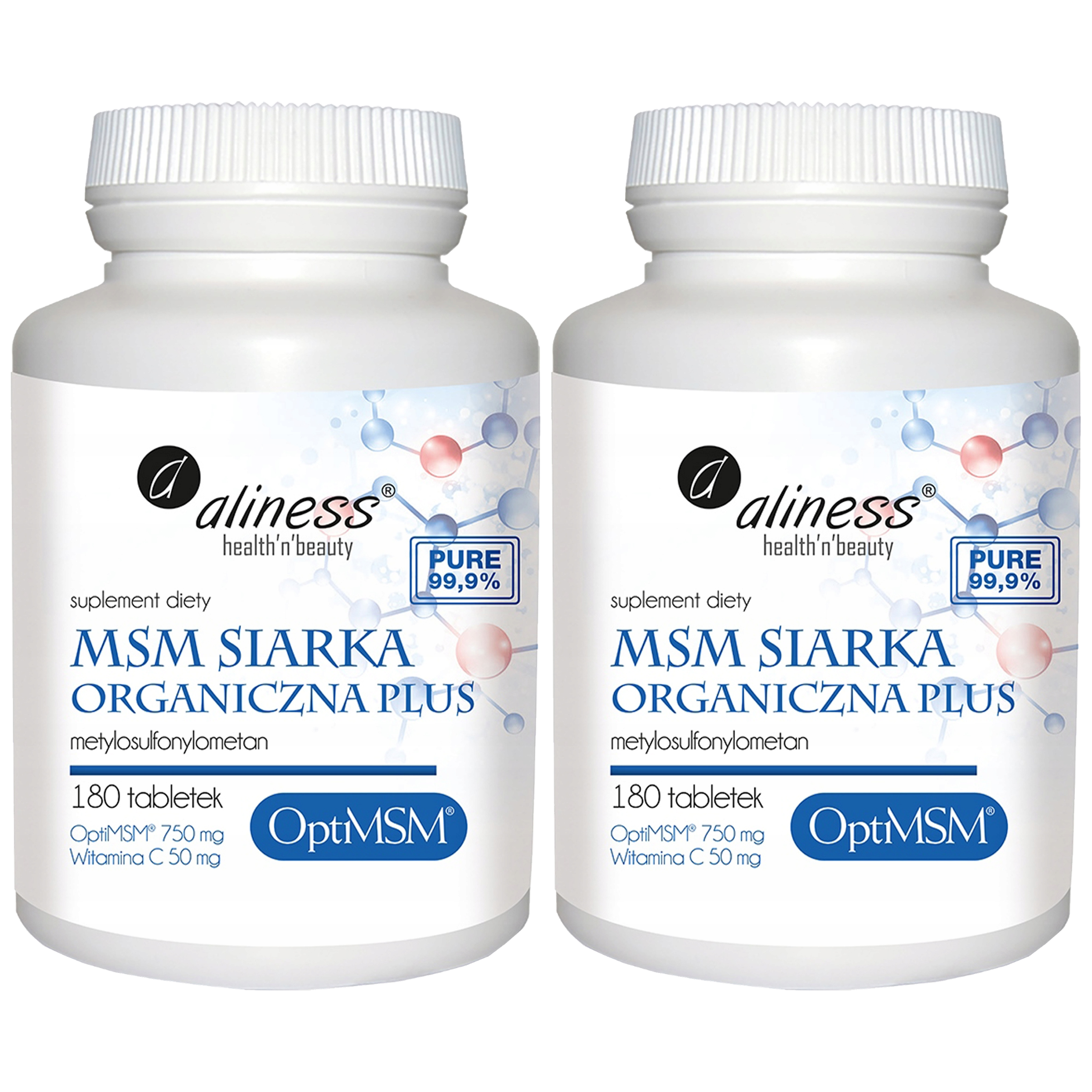 ALINESS MSM Siarka Organiczna PLUS - 2x 180tabs