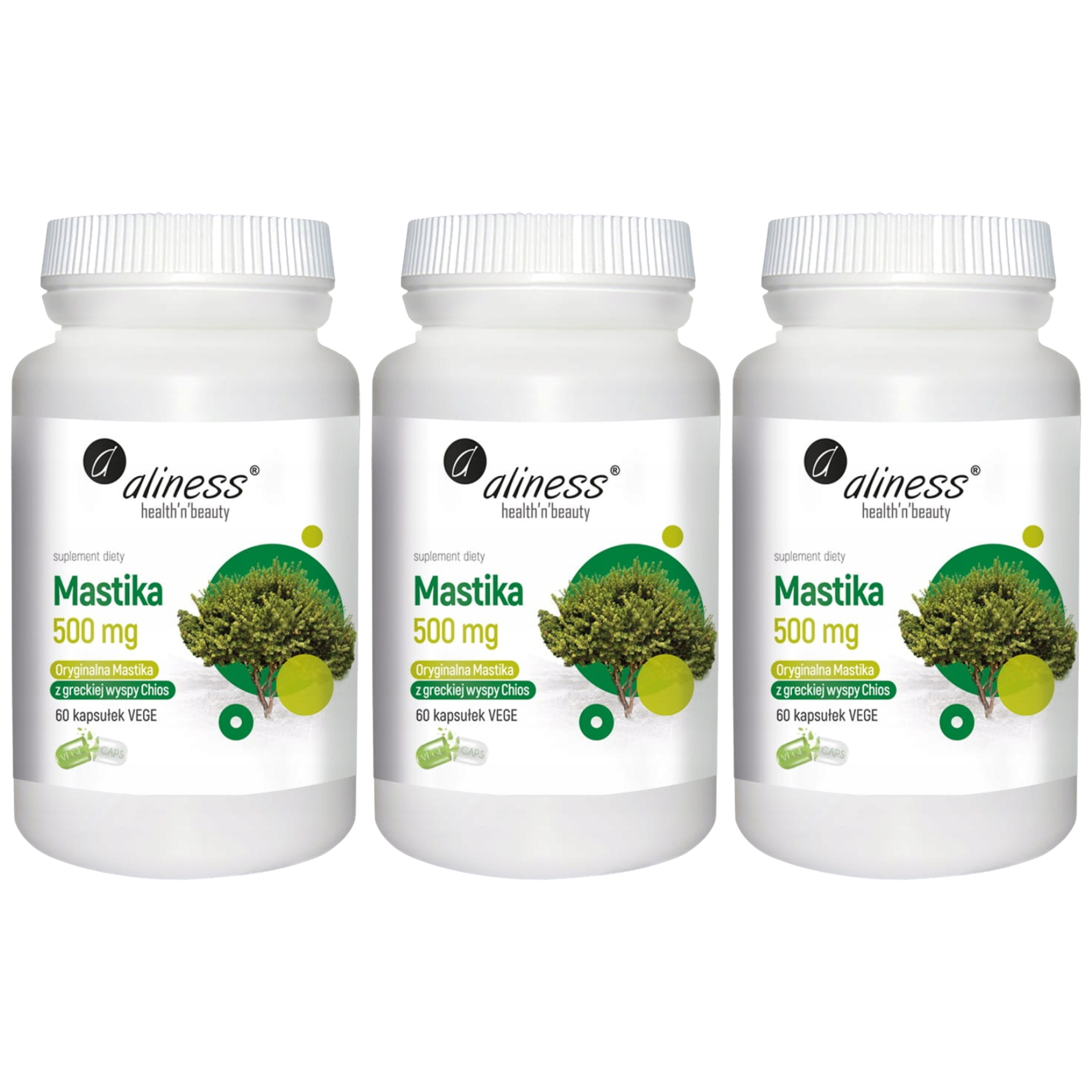 Aliness Mastika 500mg - 3x 60vcaps.