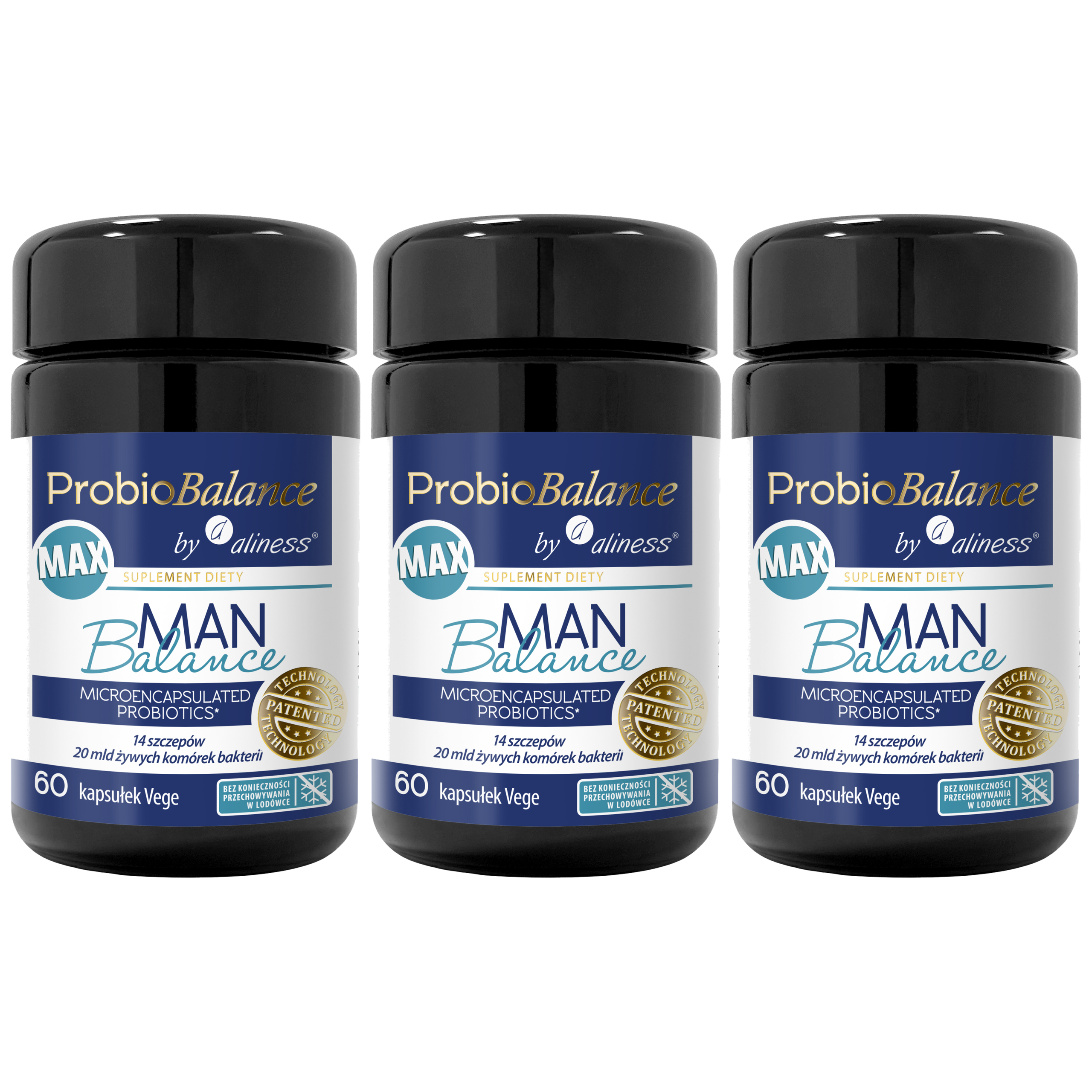 ALINESS - ProbioBalance Max Man Balance 20 mld. - 3x 60vcaps.