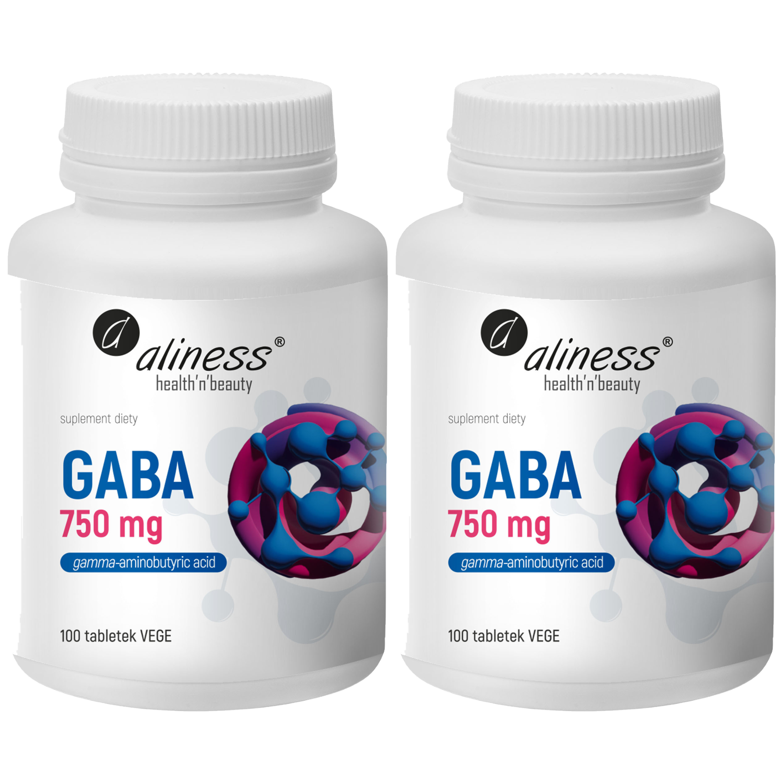 ALINESS - GABA 750mg - 100vtabs. x2