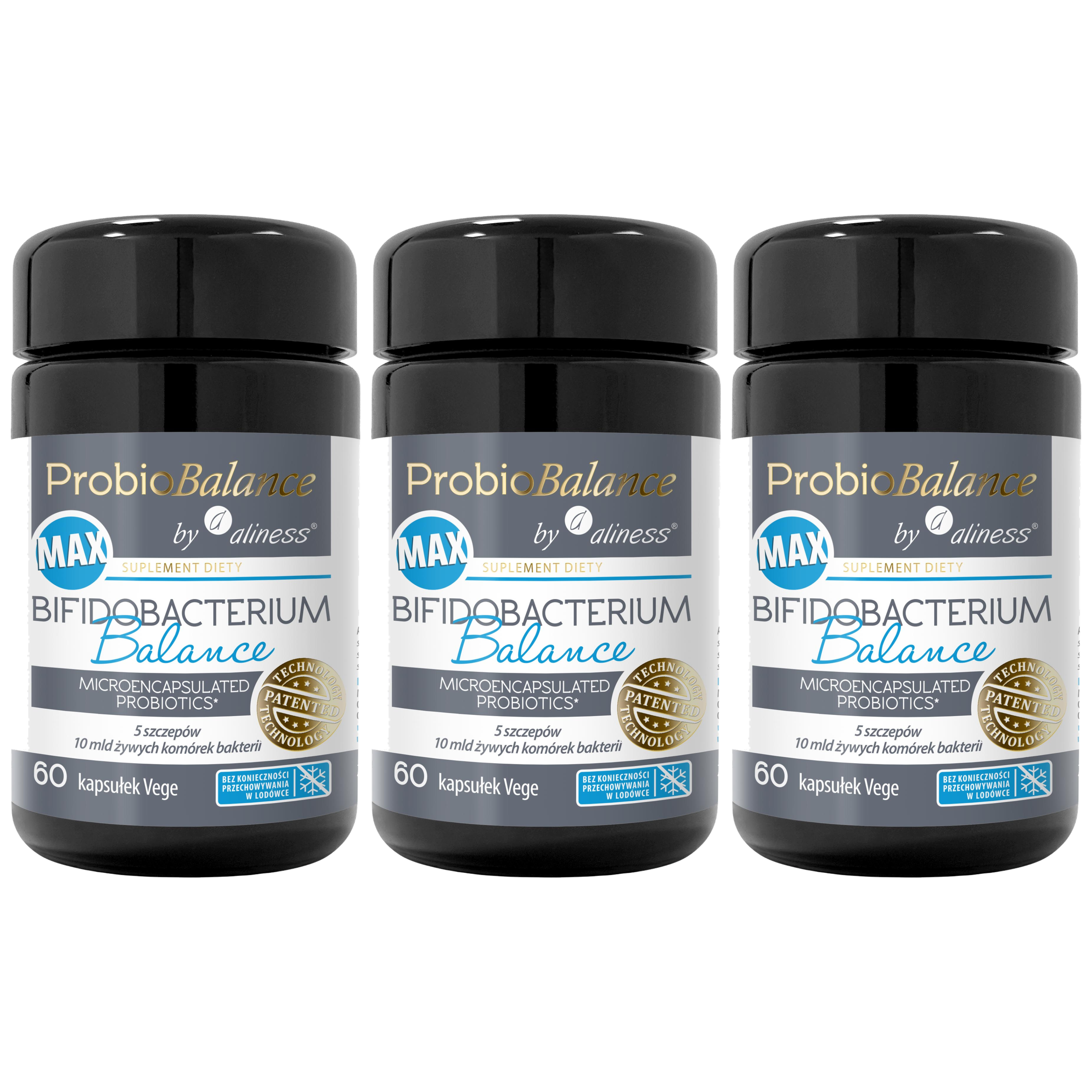 ALINESS - ProbioBALANCE Max Bifidobacterium 10mld - 60vcaps. x3