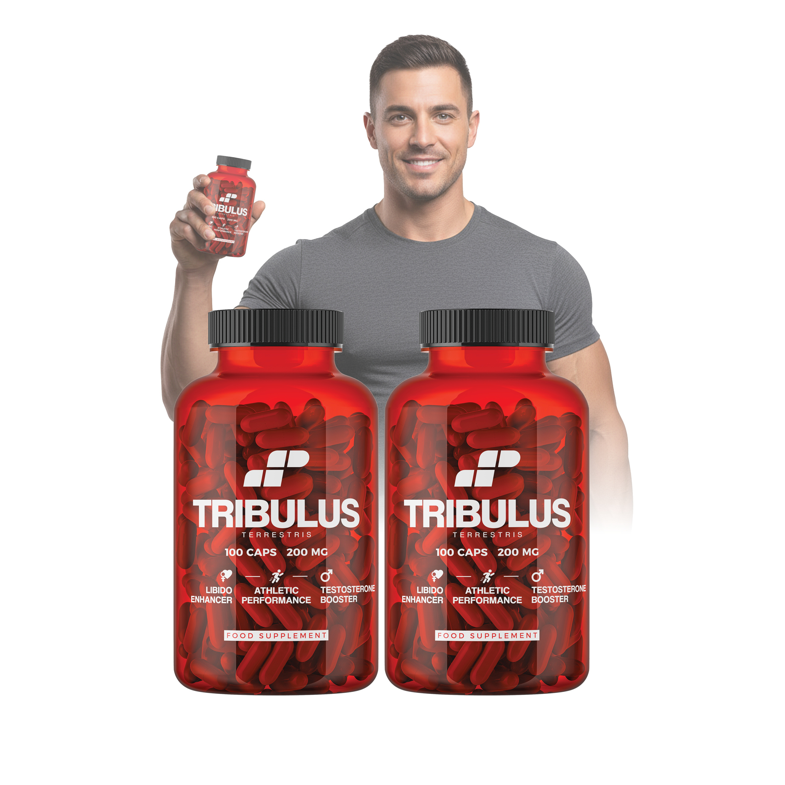 2x MP NUTRITION Tribulus 200mg - 100caps