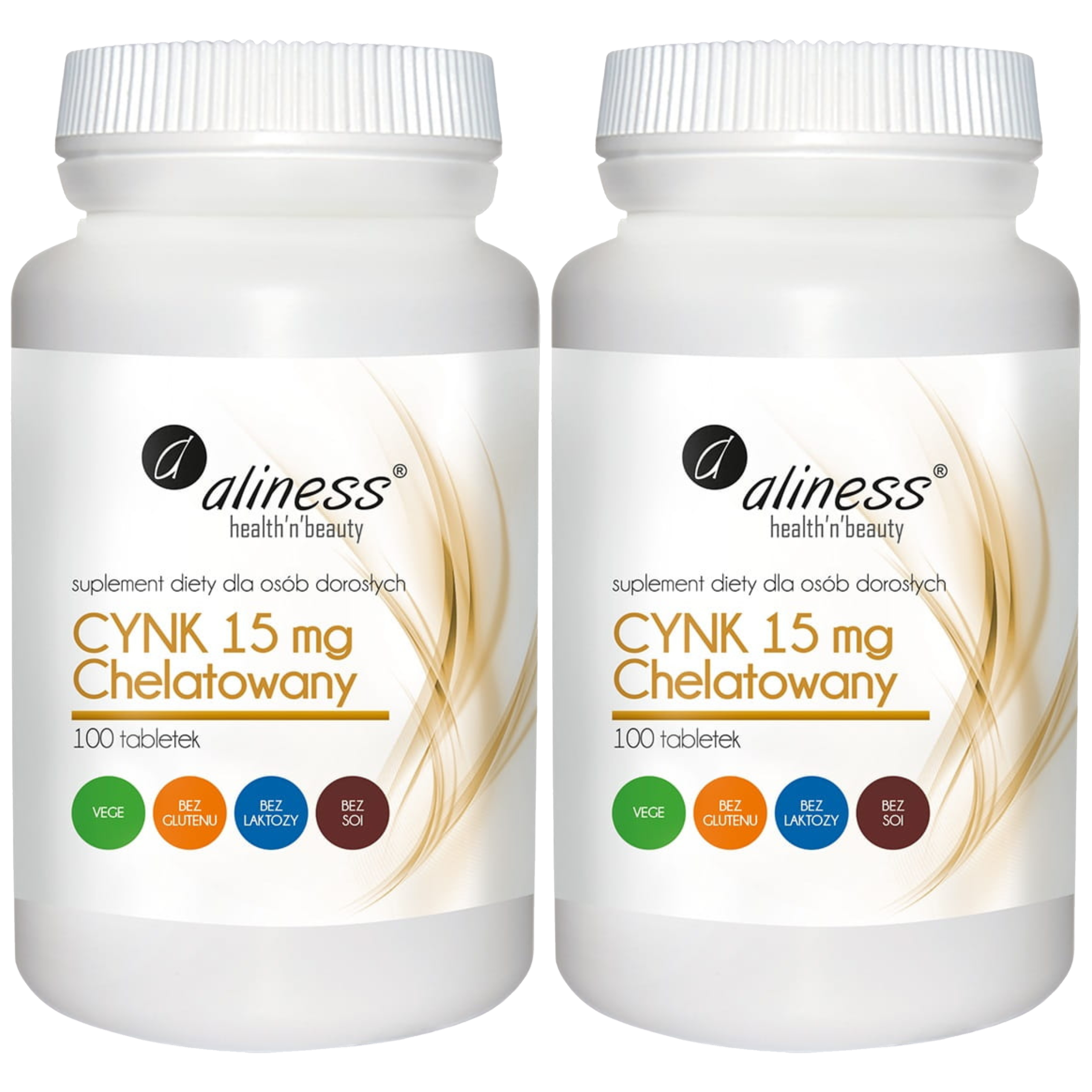 ALINESS - Cynk Chelatowany 15mg - 2x 100vtabs.