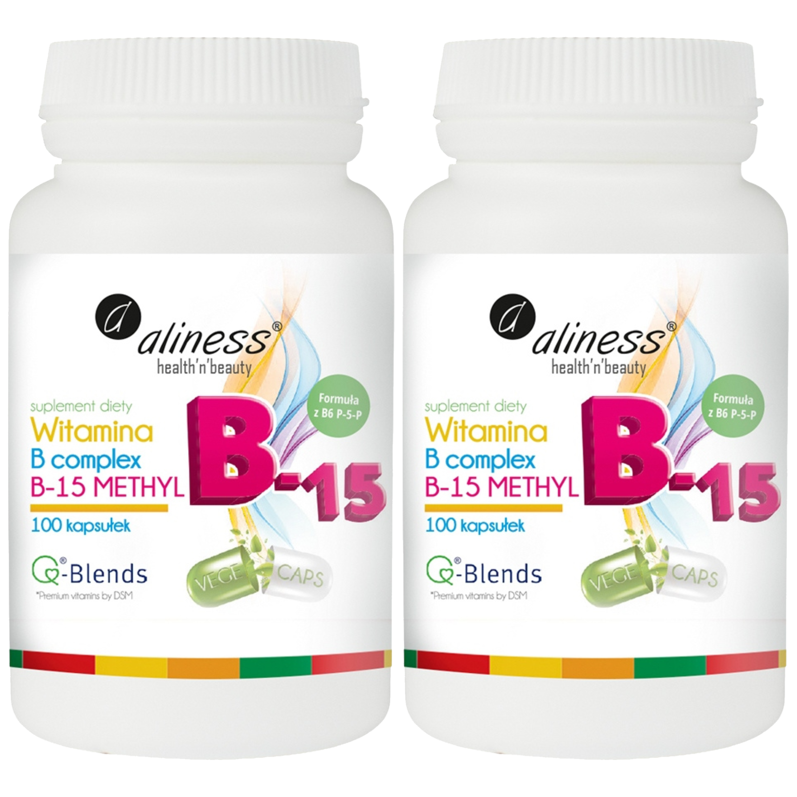 ALINESS - Witamina B Complex B-15 Methyl - 2x 100vcaps.