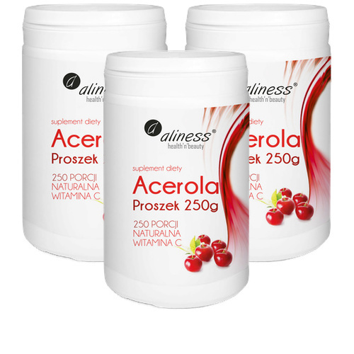 ALINESS Acerola proszek - 250g x3