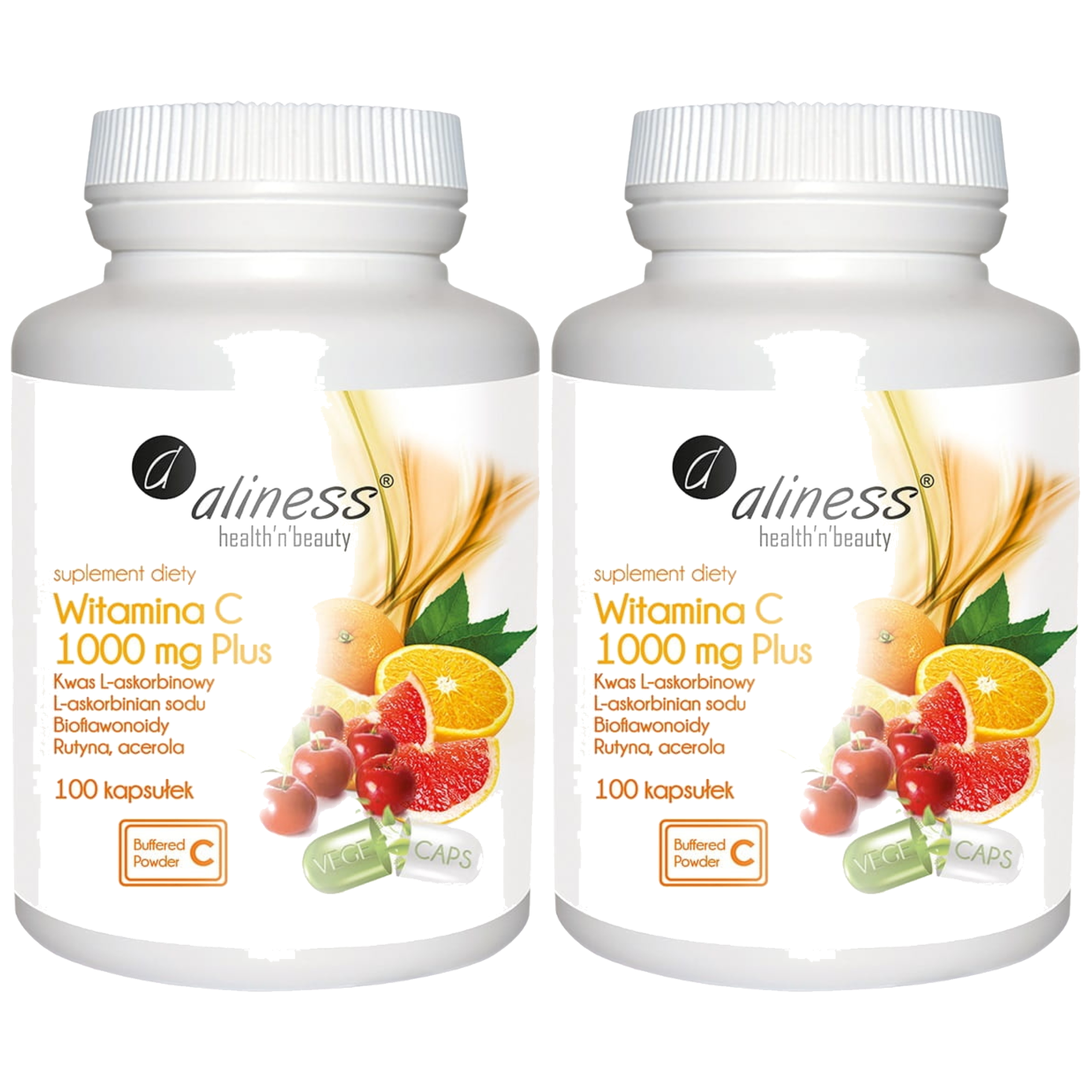 ALINESS - Witamina C 1000mg - 2x 100vcaps.