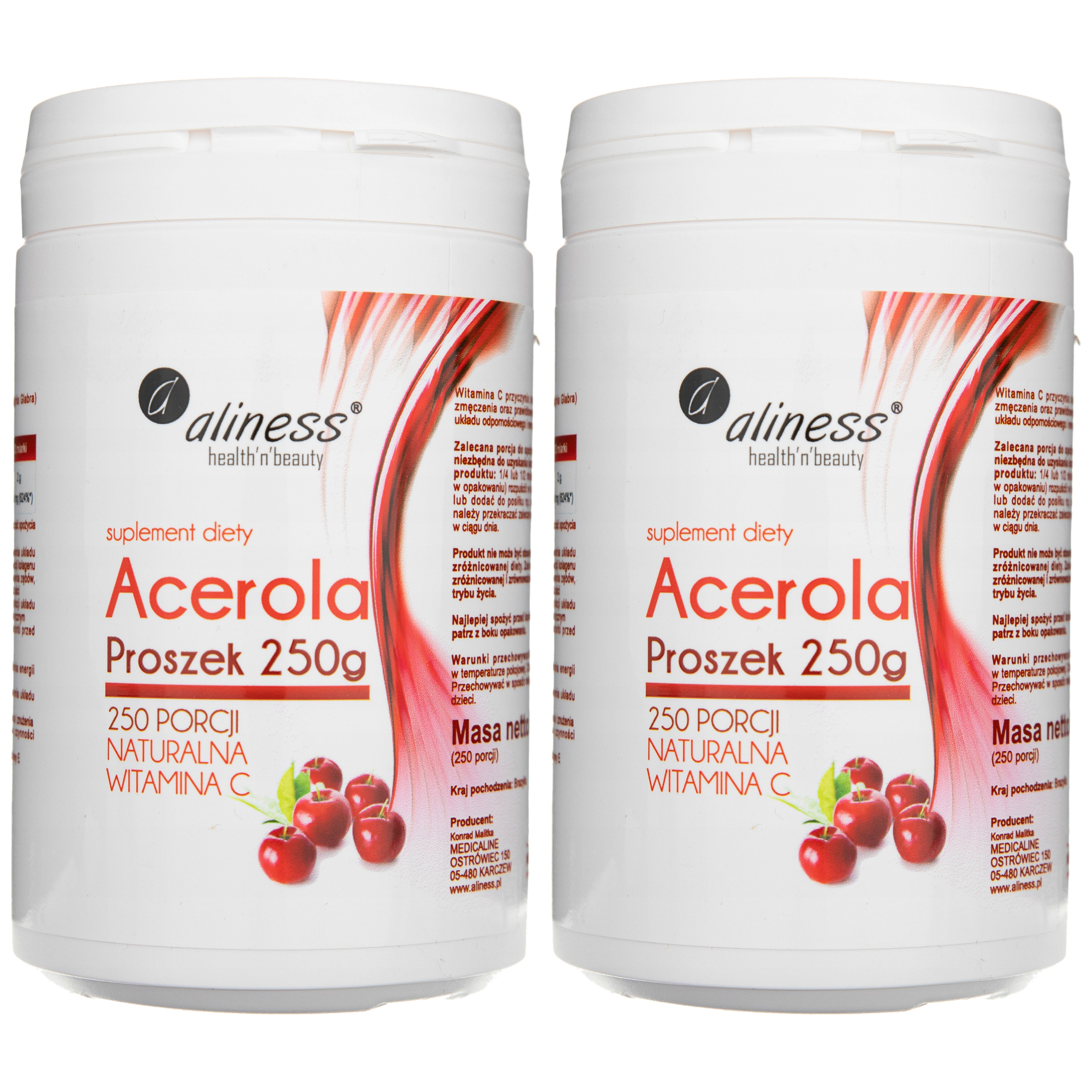 ALINESS Acerola proszek - 250g x2