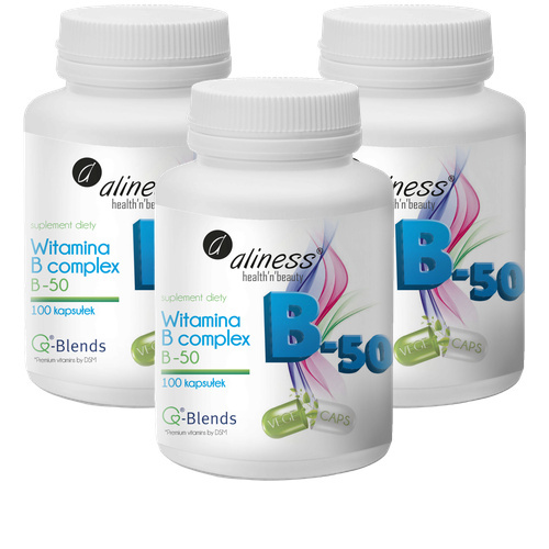 ALINESS - Witamina B Complex B-50 3x 100vcaps.