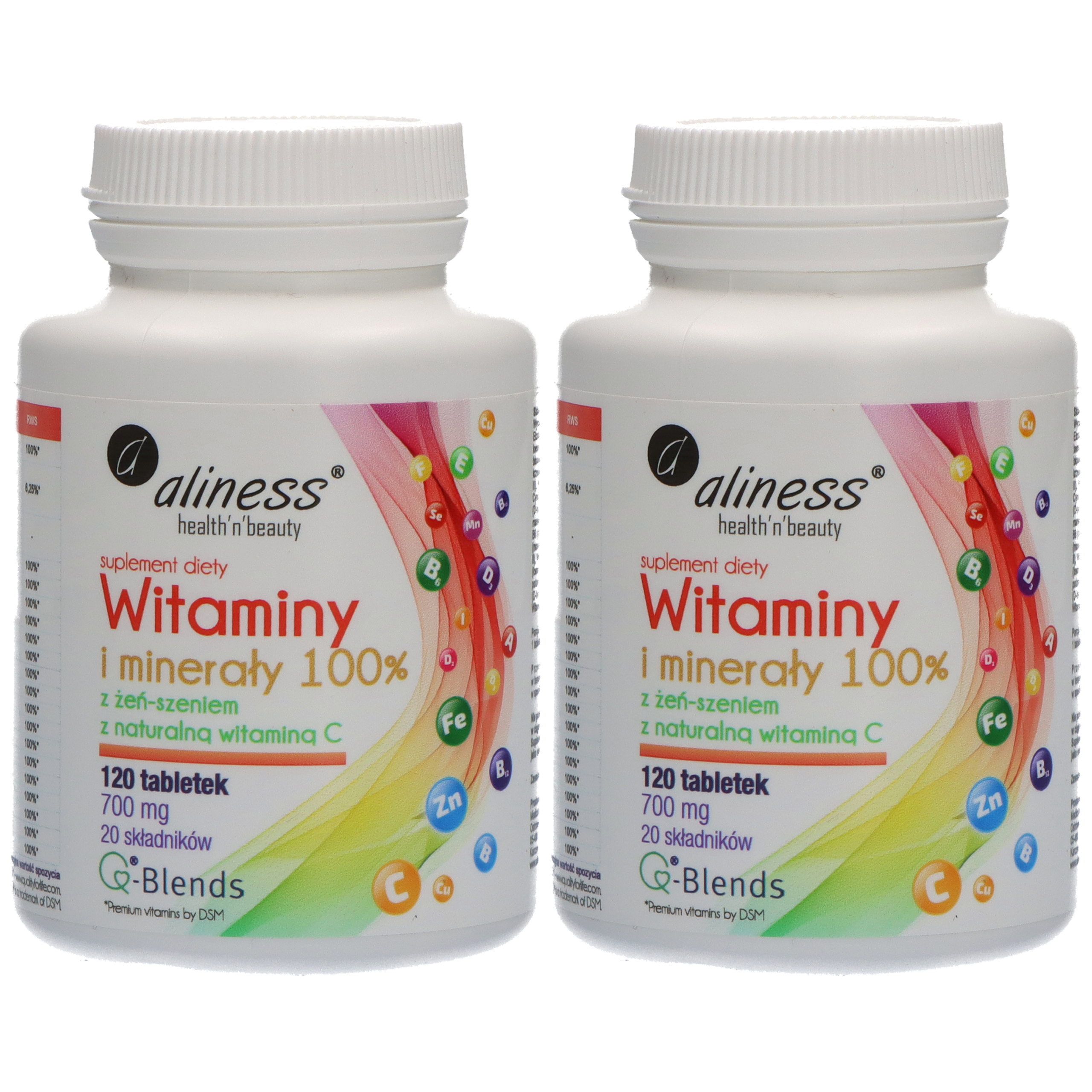 ALINESS Witaminy i Minerały 100% - 2x 120tab