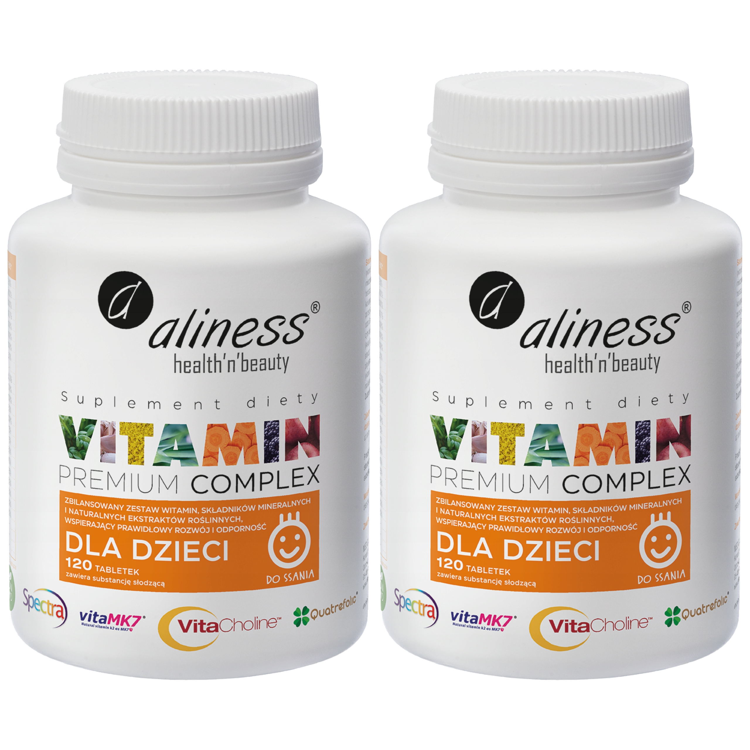 ALINESS - Vitamin Complex dla dzieci - 2x 120tabs.
