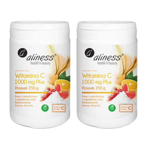 ALINESS - Witamina C 1000mg Plus - 250g x2