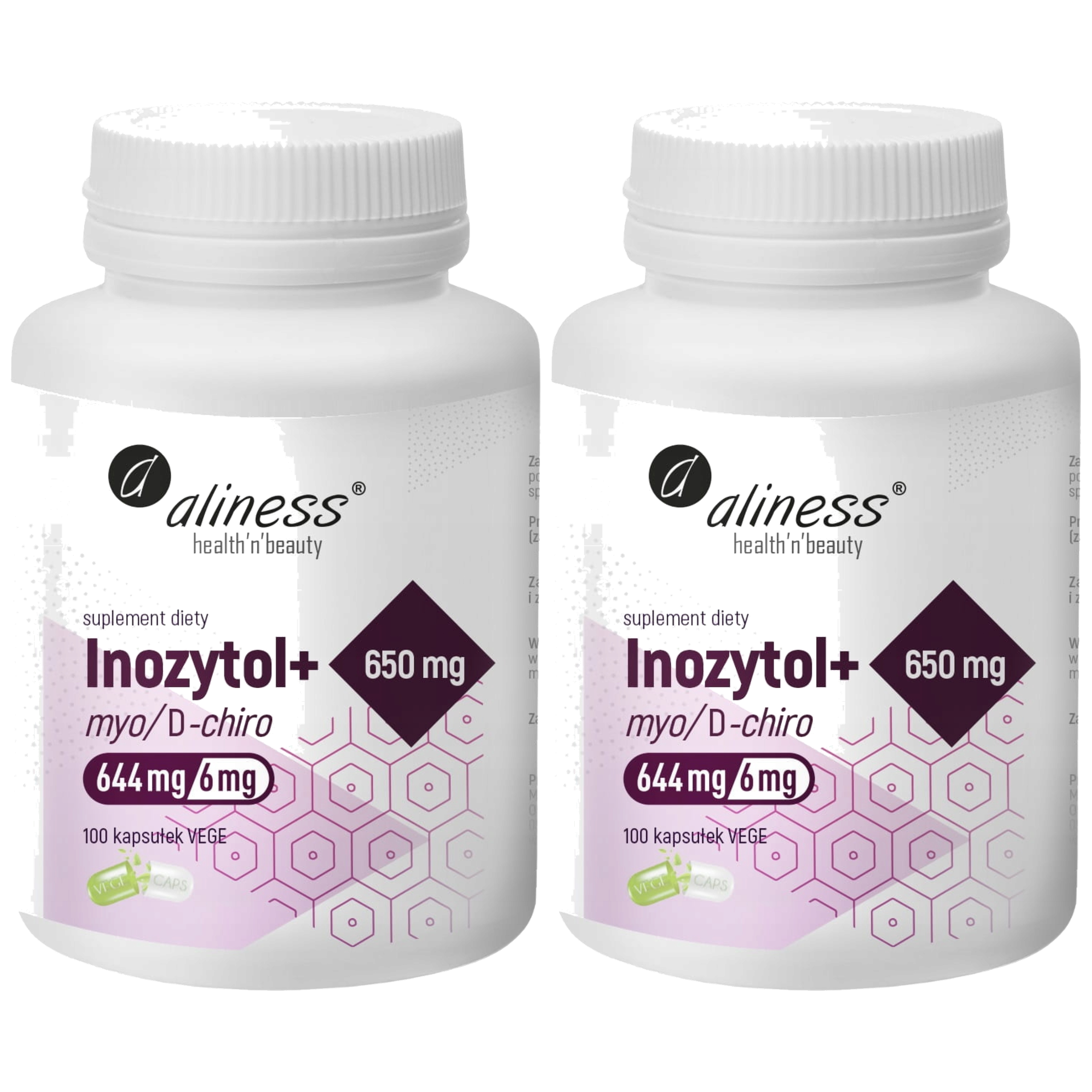 ALINESS - Inozytol Myo / D-Chiro 650mg - 2x 100vcaps.