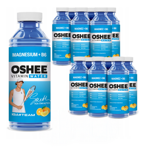 OSHEE Vitamin Water Magnez+ B6 12x 555ml