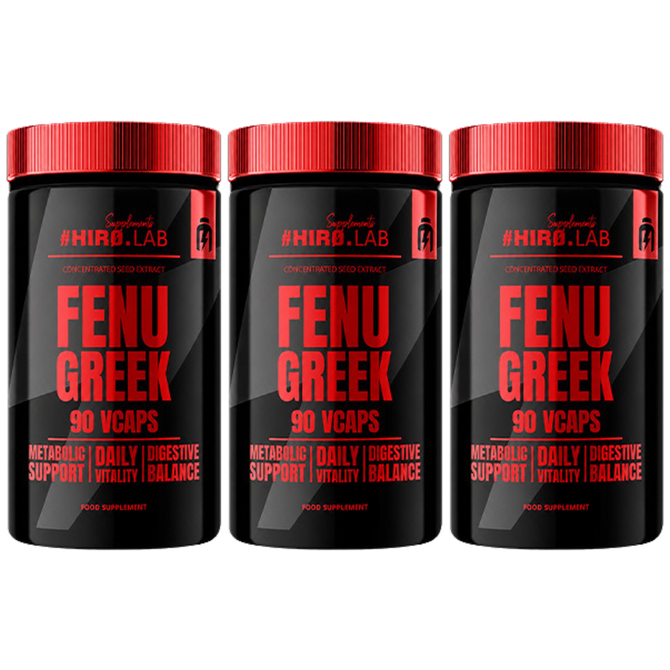 HIRO.LAB Fenugreek (Kozieradka) 400mg - 90vcaps x3