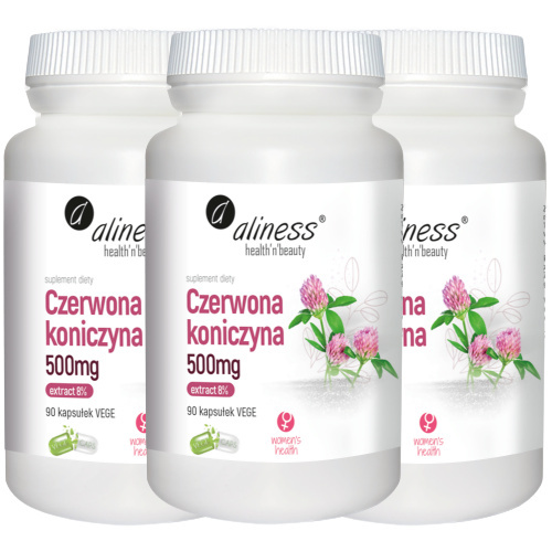 ALINESS - Czerwona Koniczyna 500mg - 3x 90vcaps.