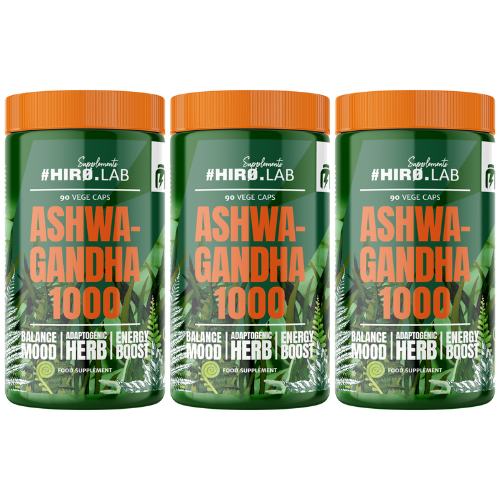 HIRO.LAB Ashwagandha 1000mg - 3x 90vcaps.