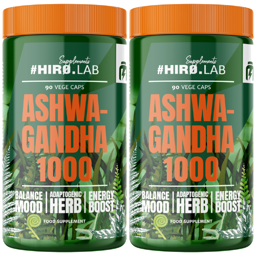 HIRO.LAB Ashwagandha 1000mg - 2x 90vcaps.